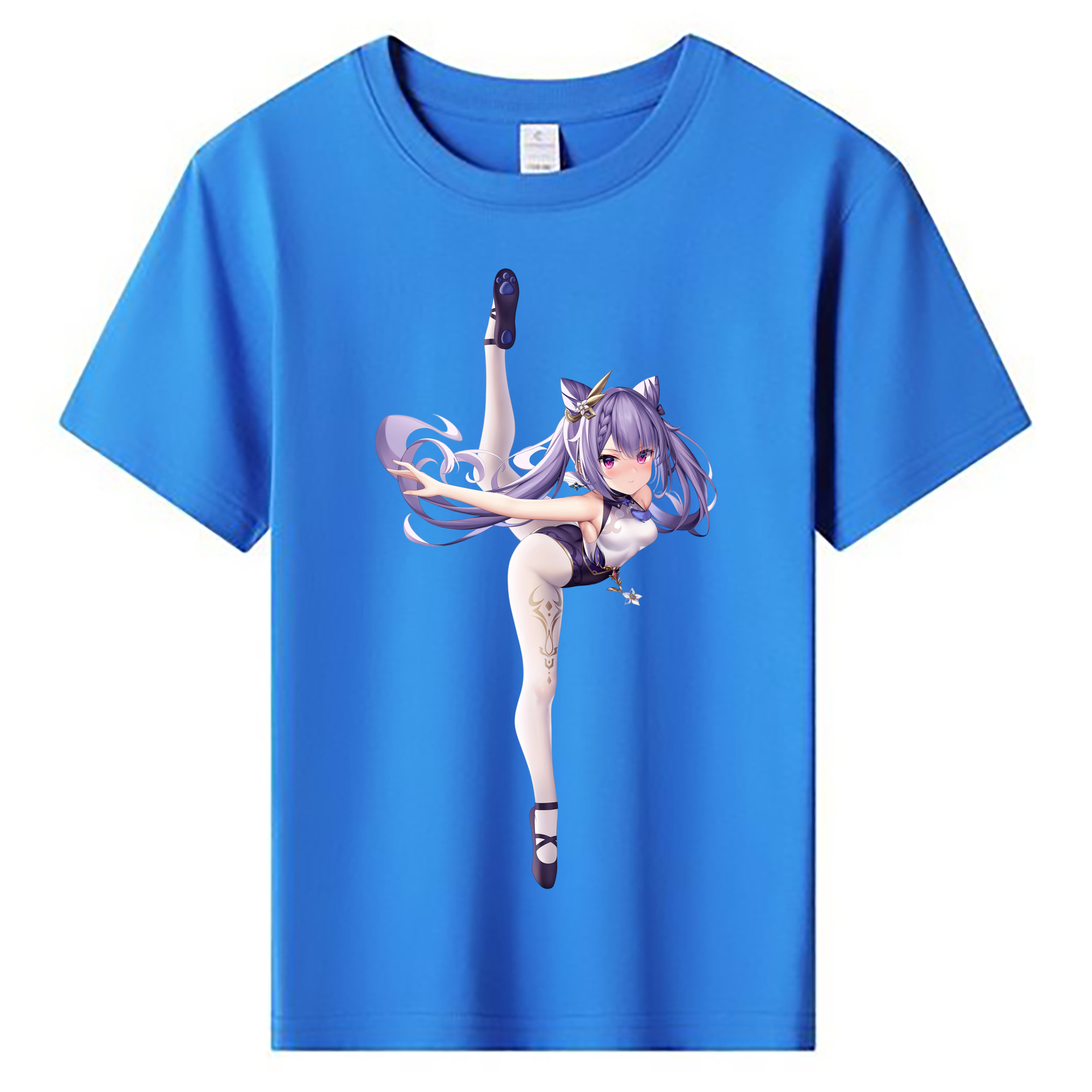 げんし神 刻晴 こくせい genshin Kokusei 綿100％キッズTシャツ（フロントプリント）